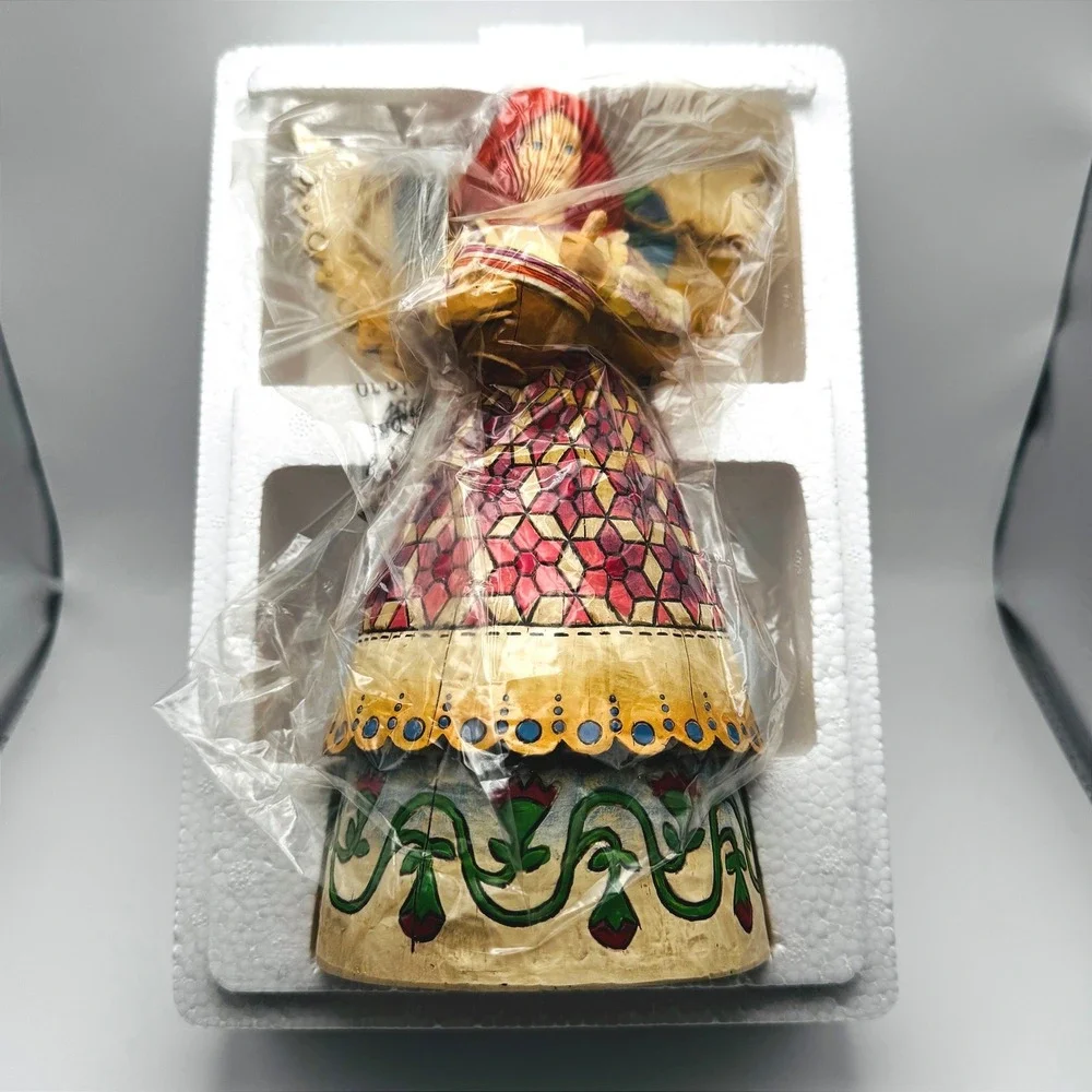 Jim Shore Heartwood Creek Angel of Contentment Figurine New W/ Box Mixing Bowl